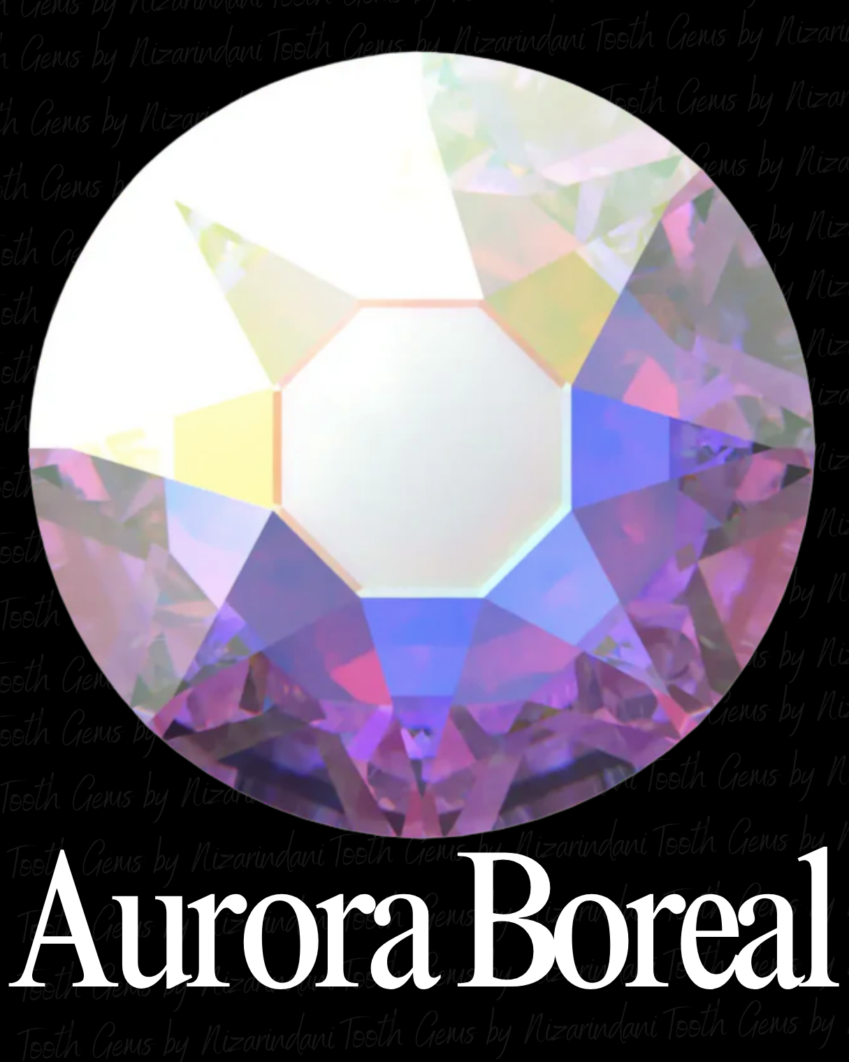 Swarovski redondo Color Aurora Boreal