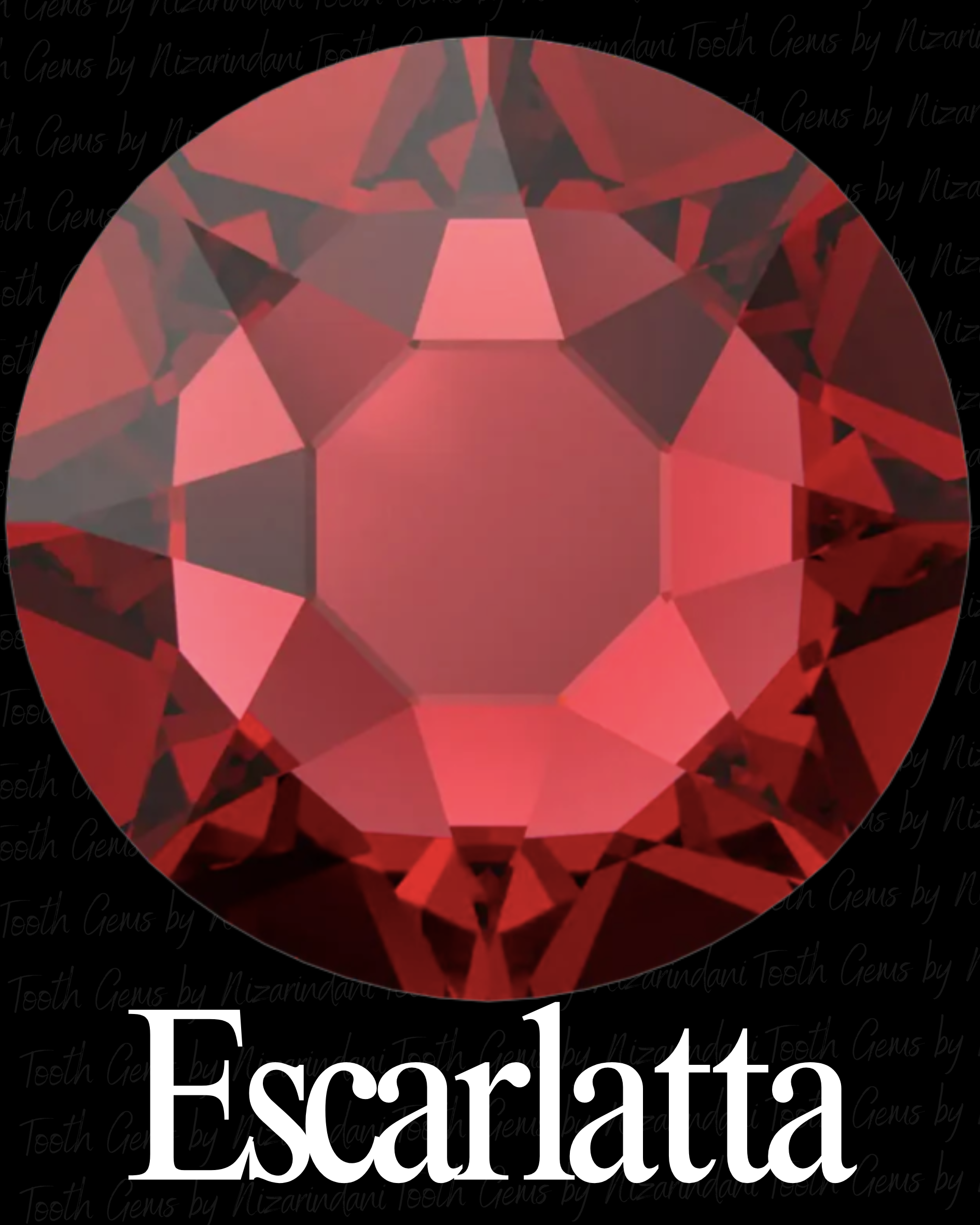 Swarovski redondo Color Escarlata