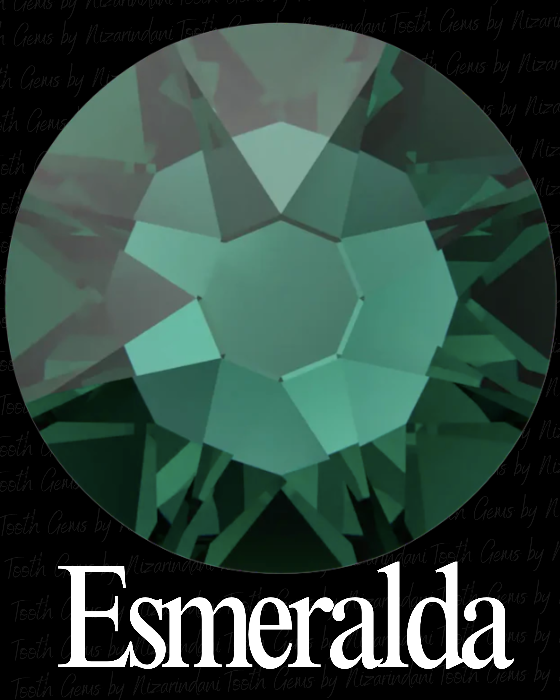 Swarovski redondo Color Esmeralda