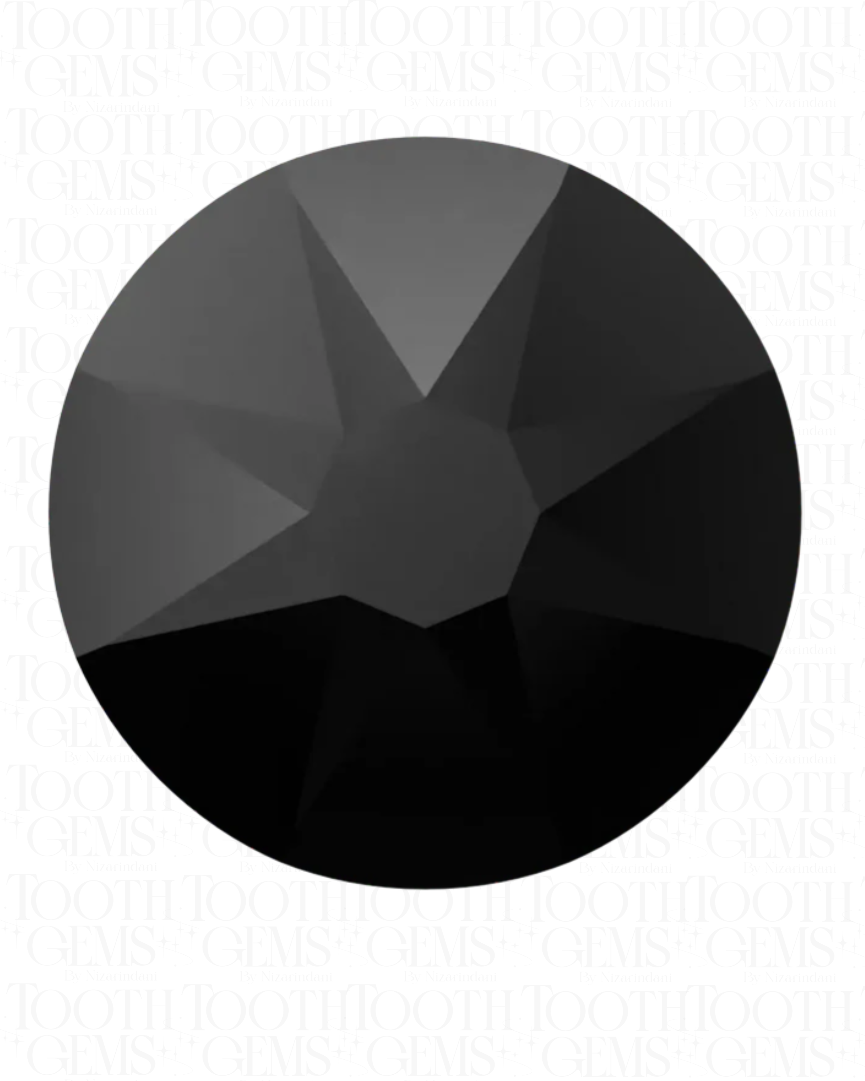 Swarovski Redondo Color Negro Azabache