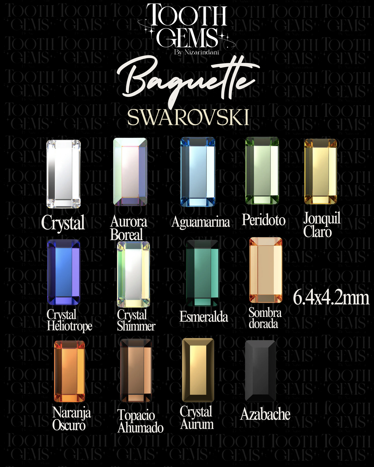 Baguette (2510) Swarovski® | 10 pzs