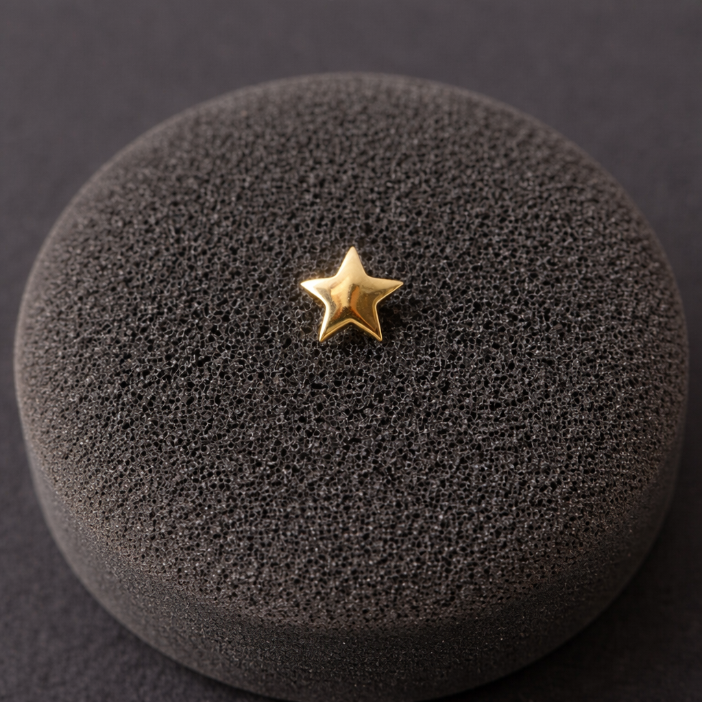 Estrella Oro Macizo 18K