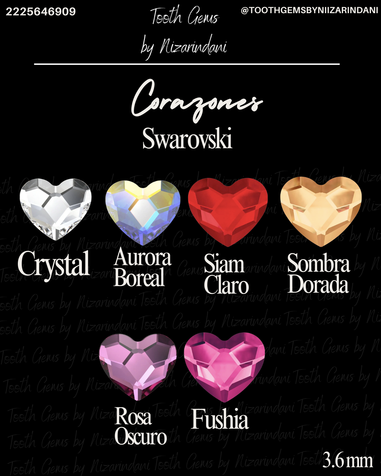 Corazones Swarovski