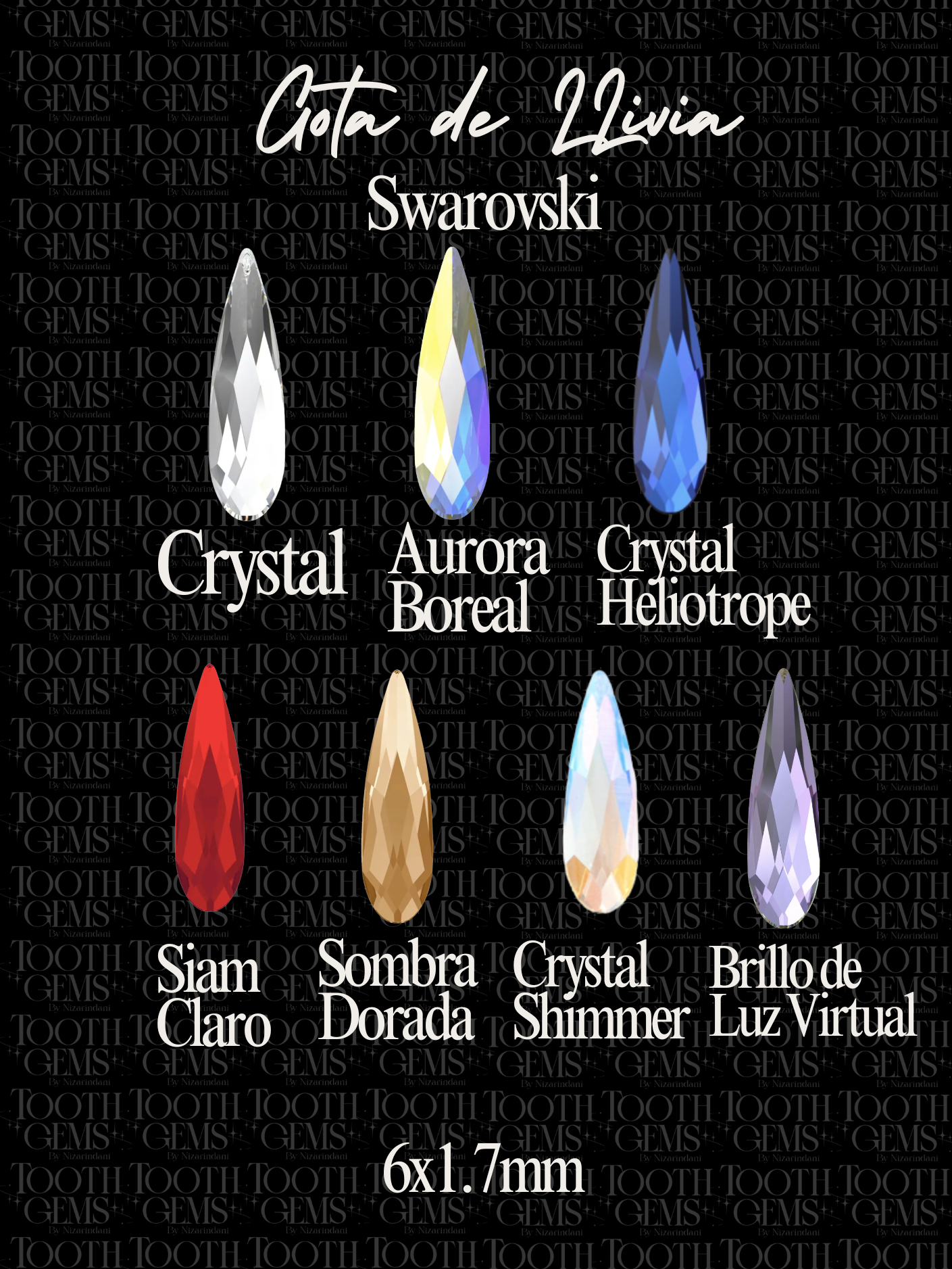 Gota de Lluvia Swarovski (2304)