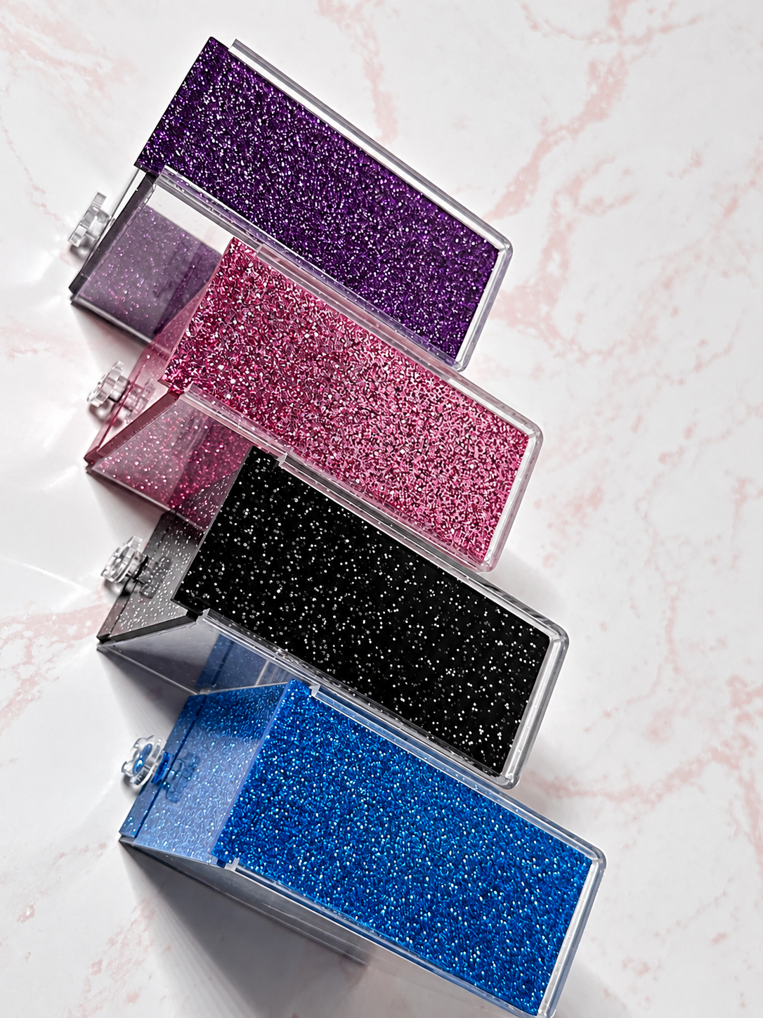 Dispensadores de algodones Glitter