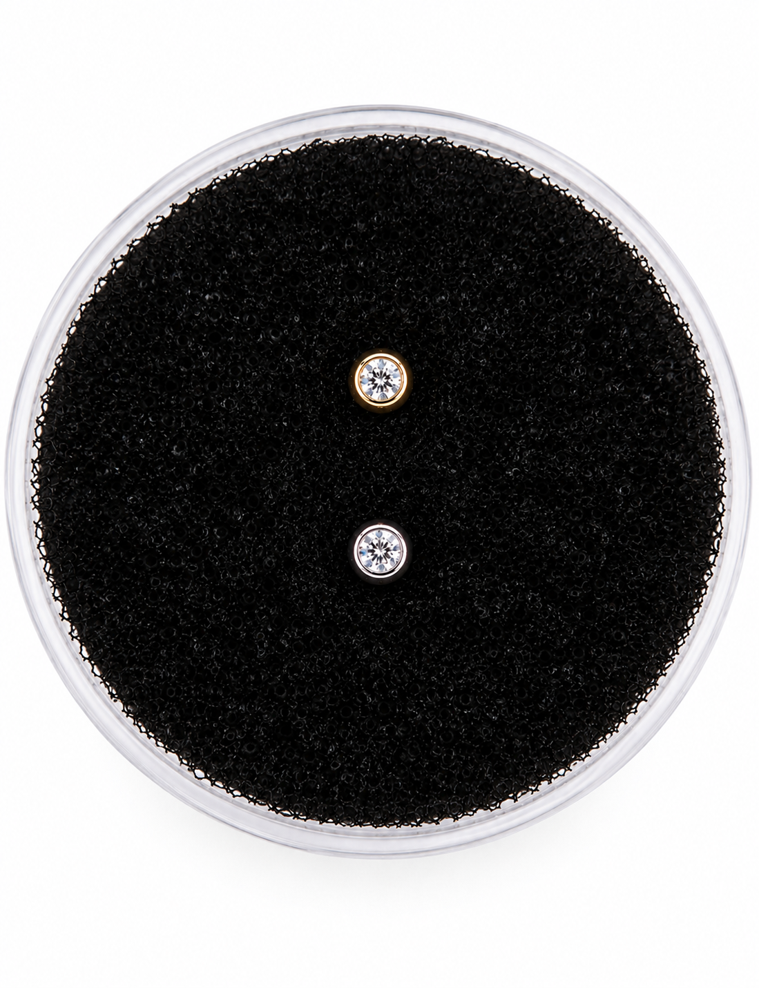 Mini Bisel de Diamantes Oro de 18K