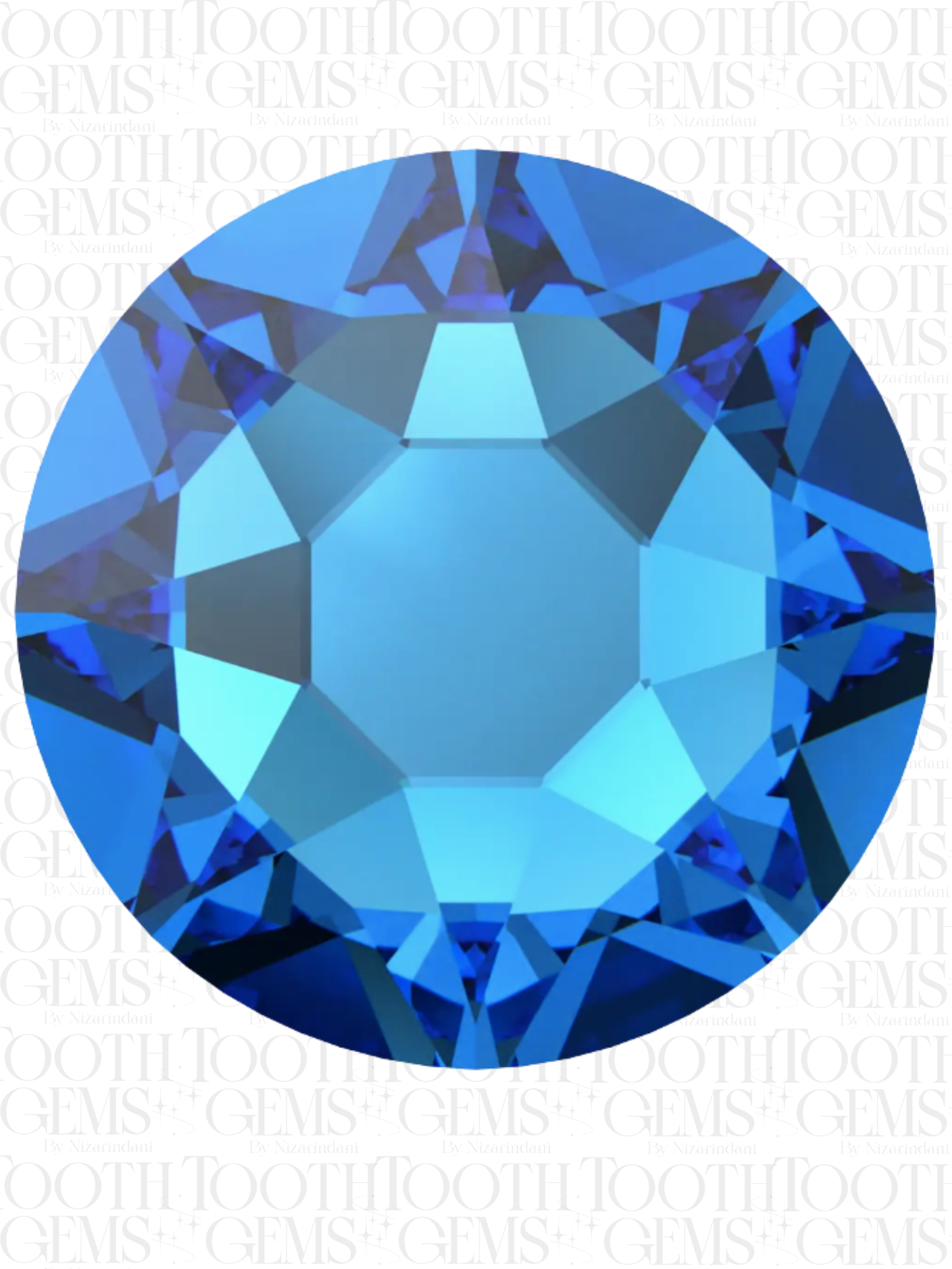 Swarovski Redondo Color Azul Capri- 10 pzs