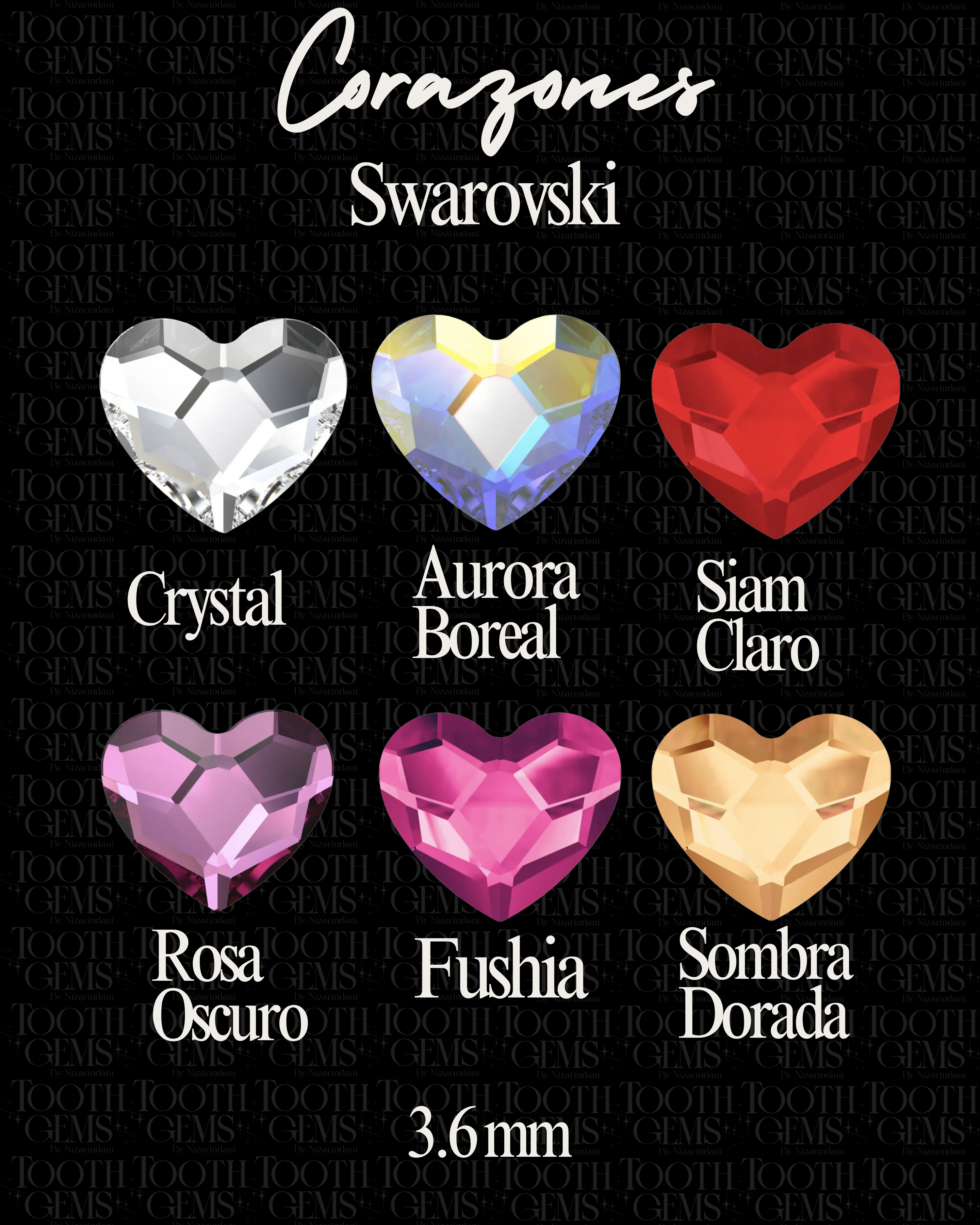 Corazones Swarovski (2808)