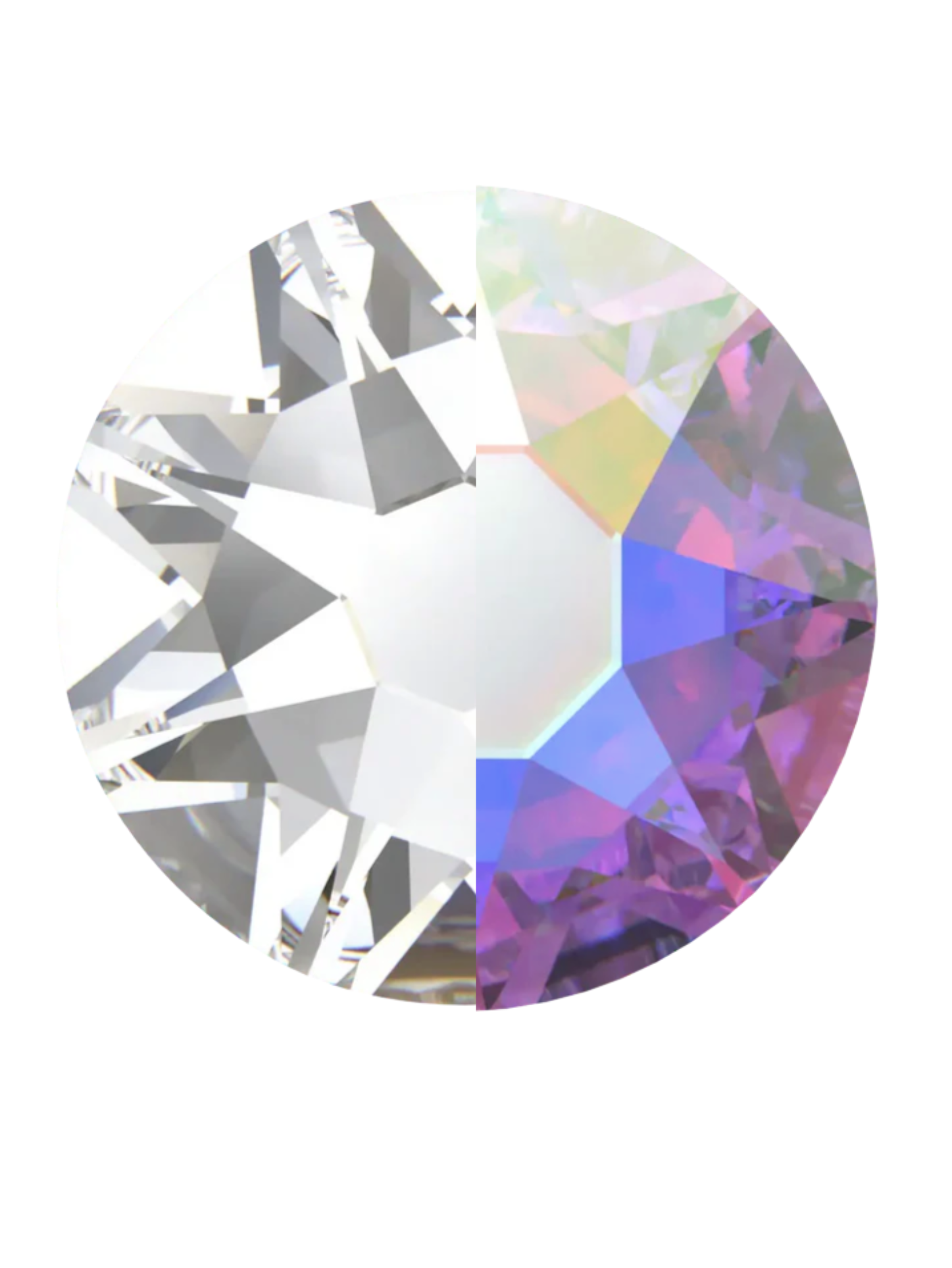 KIT ESENCIAL Swarovski® REDONDOS CRYSTAL Y AURORA BOREAL
