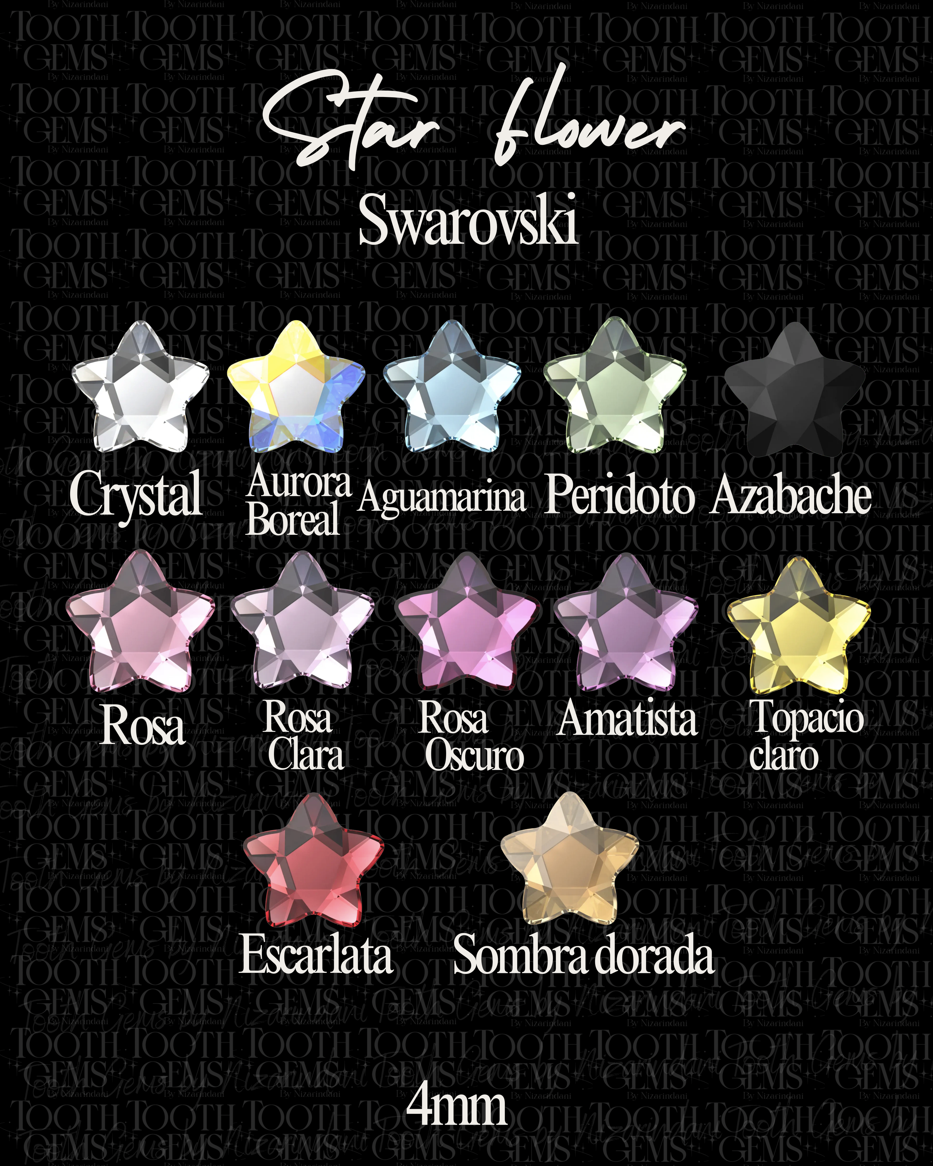Star Flower (2754) Swarovski® | 10 pzs