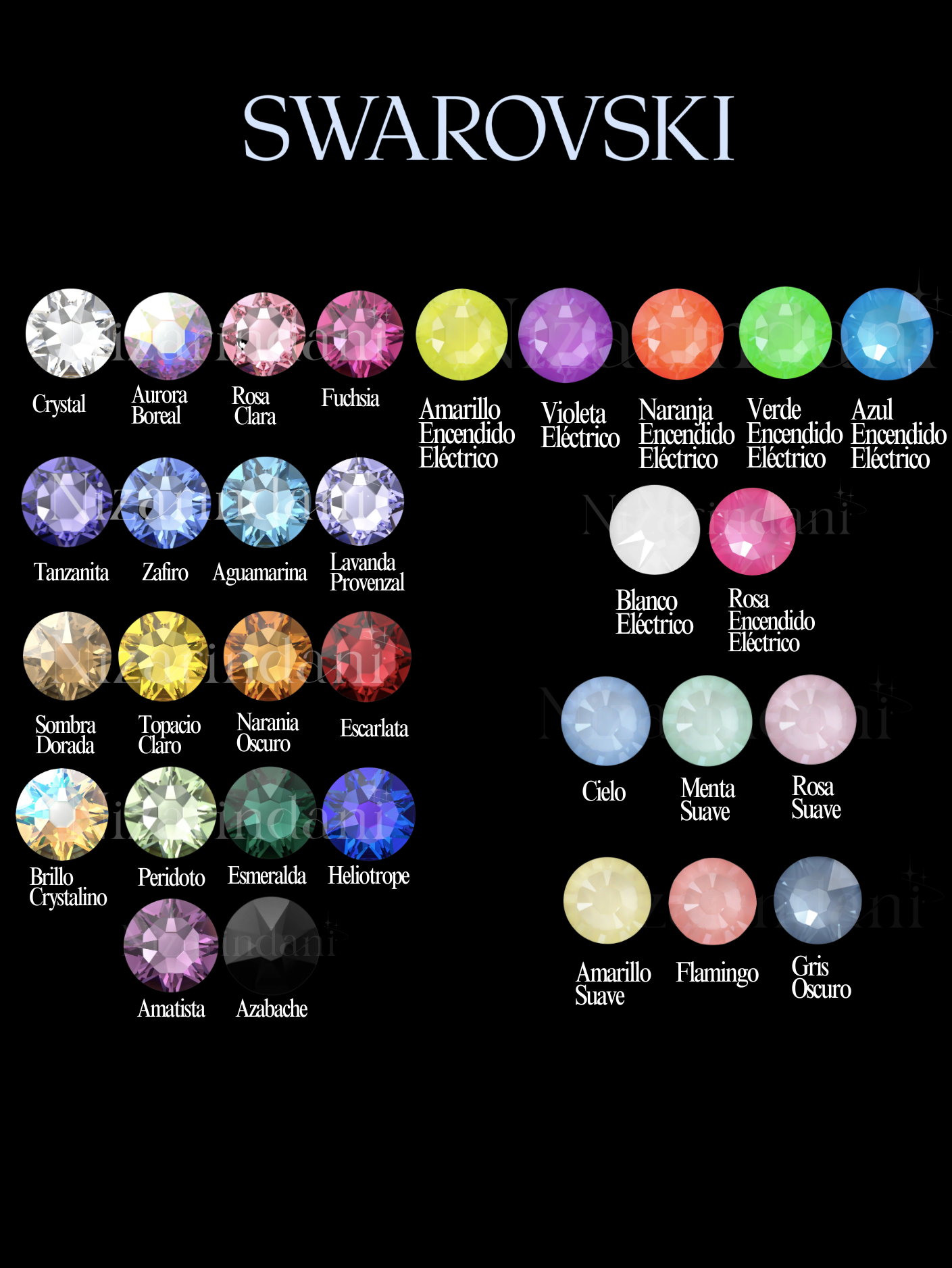 Swarovski Redondos y Figuras – Arma tu Kit💎