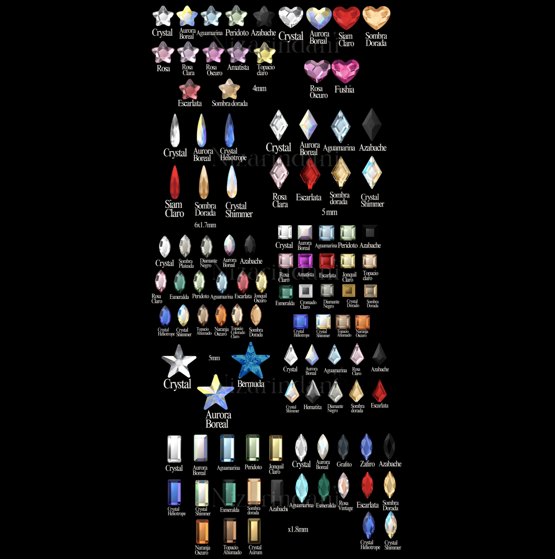 Swarovski Redondos y Figuras – Arma tu Kit💎