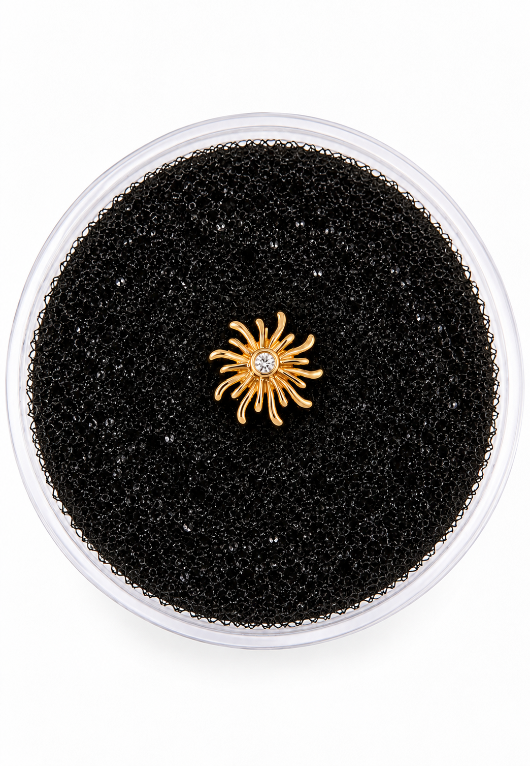 Sol Diamante Oro Macizo 18K