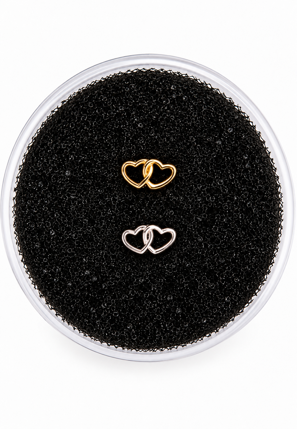 Doble Corazón Oro Macizo 18K