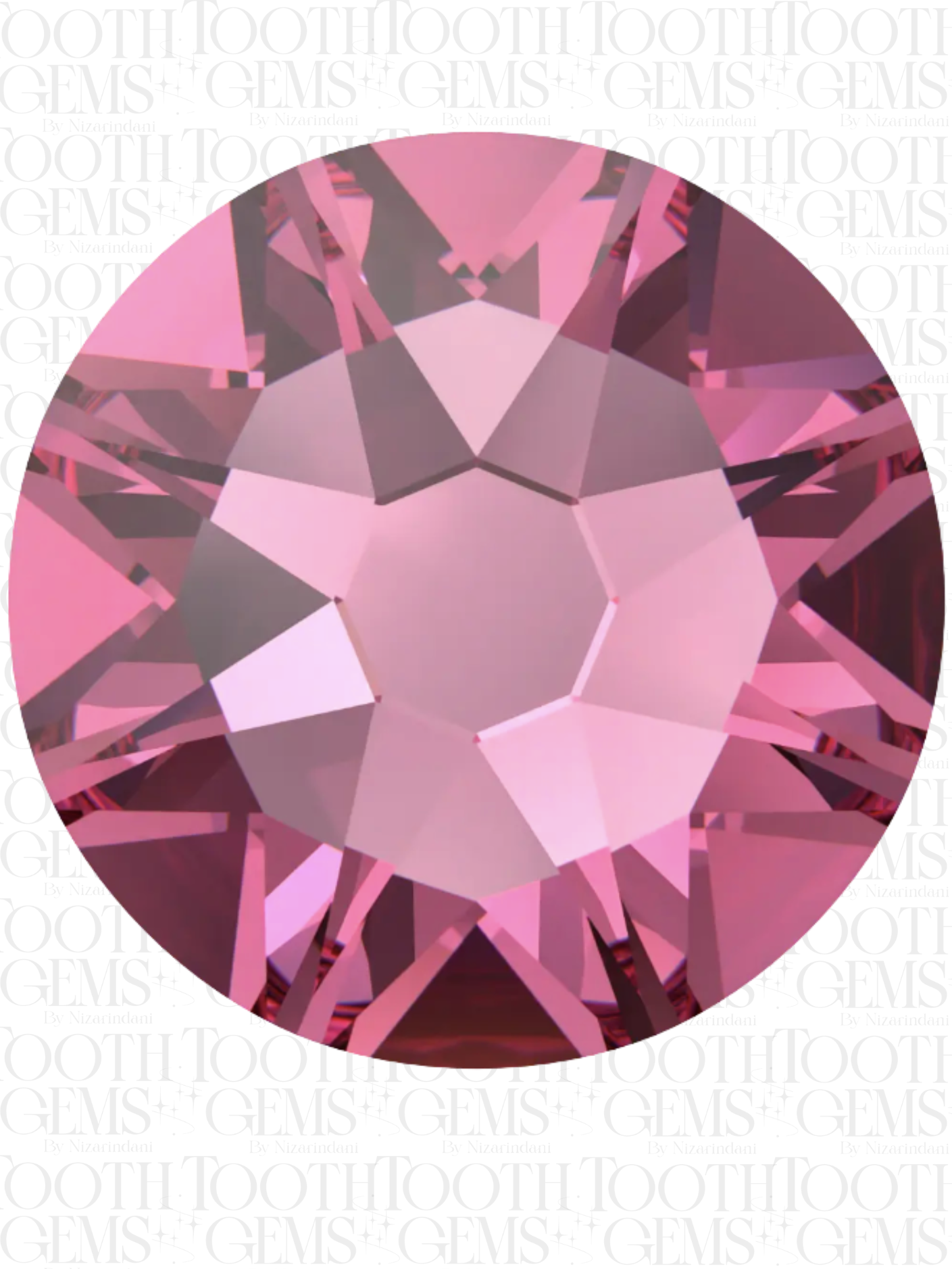 Swarovski Redondo Color Rosa- 10 pzs