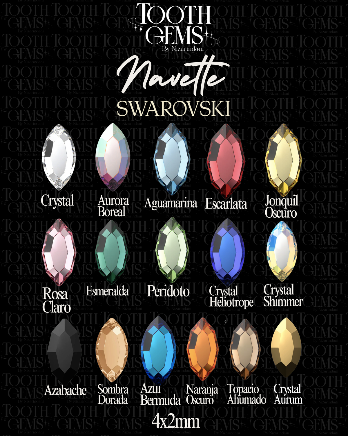 Navette (2200) Swarovski® | 10 pzs
