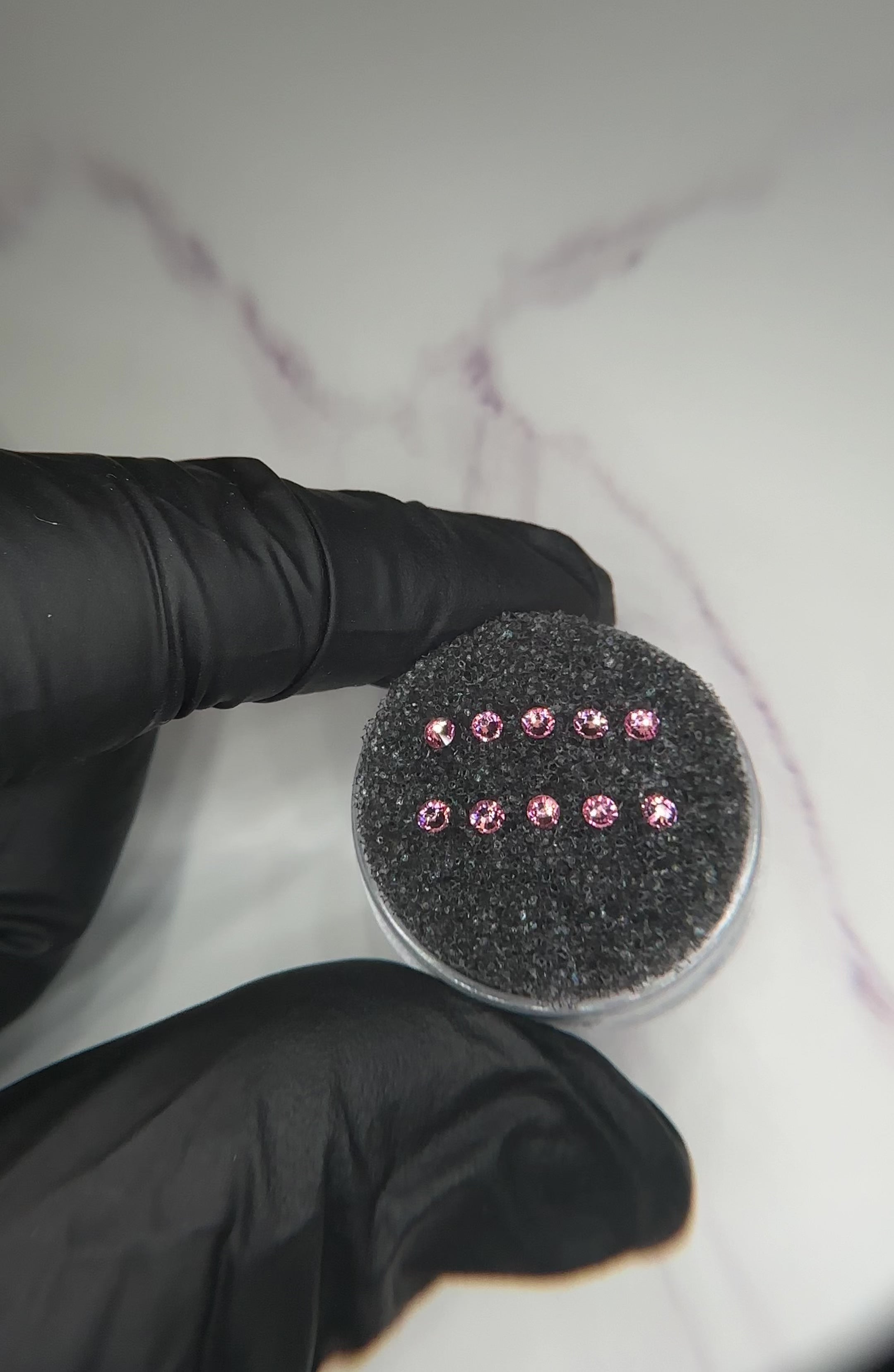 Swarovski redondo Color Rosa Clara