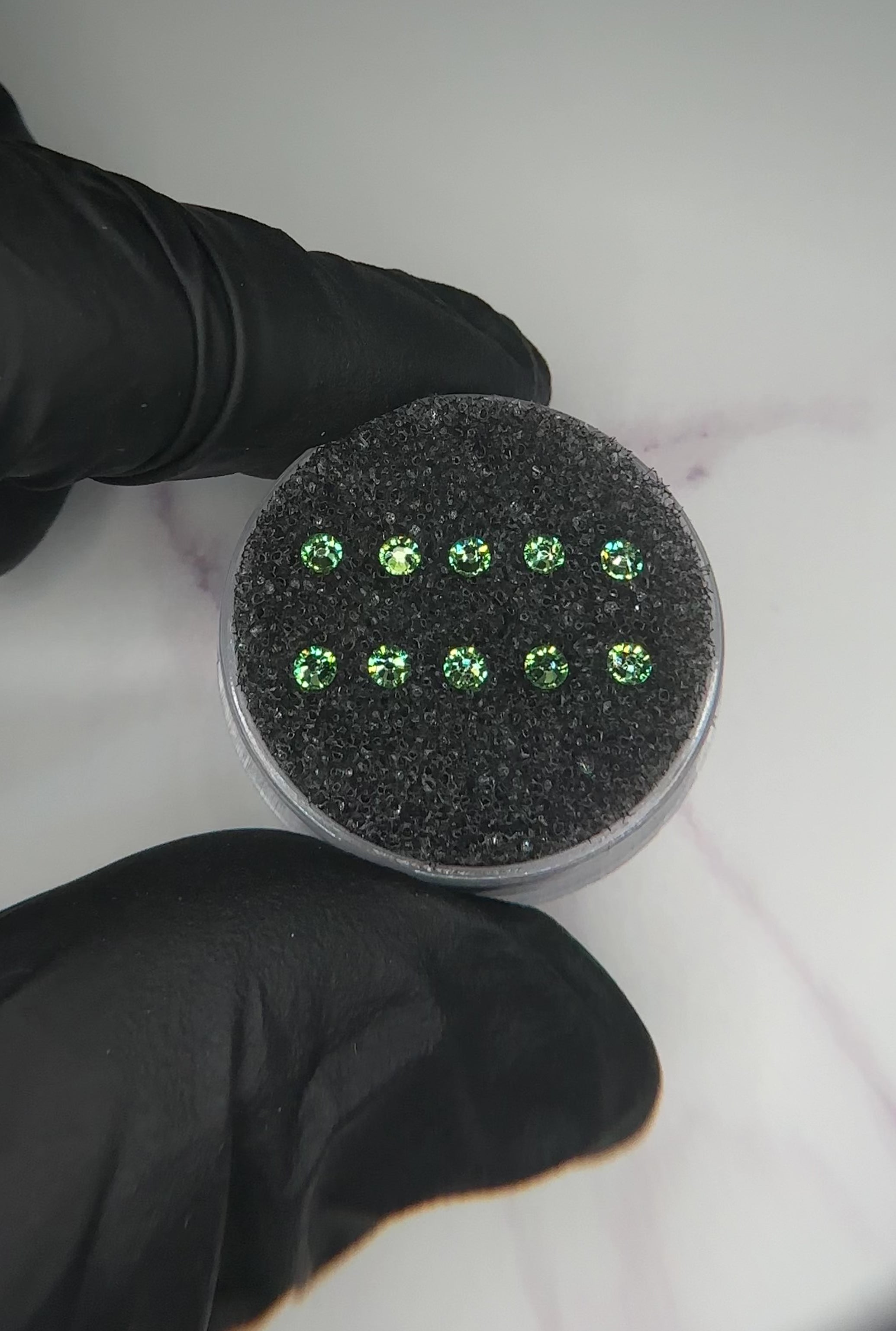 Swarovski redondo Color Peridoto