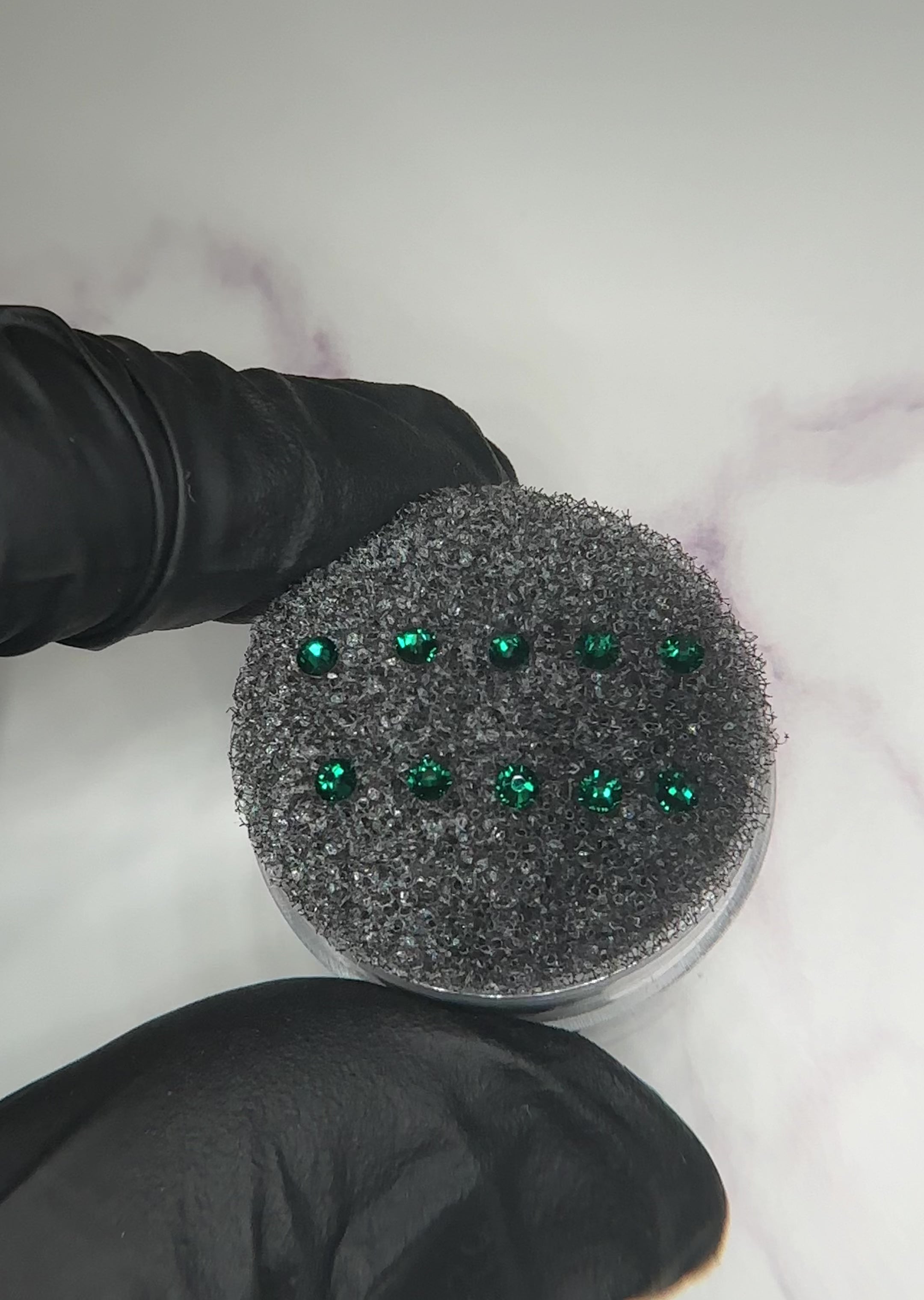 Swarovski redondo Color Esmeralda