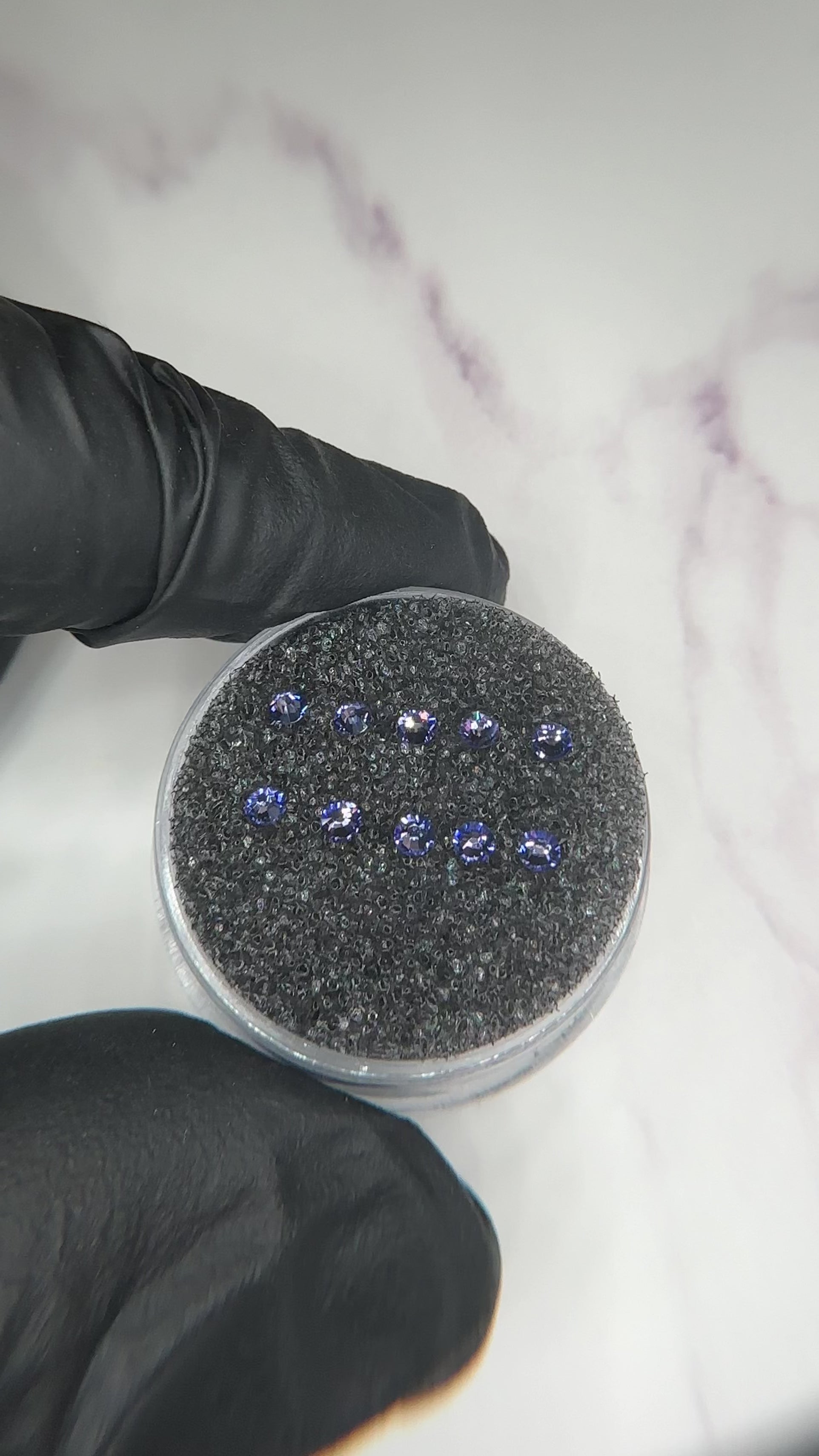 Swarovski redondo Color Tanzanita