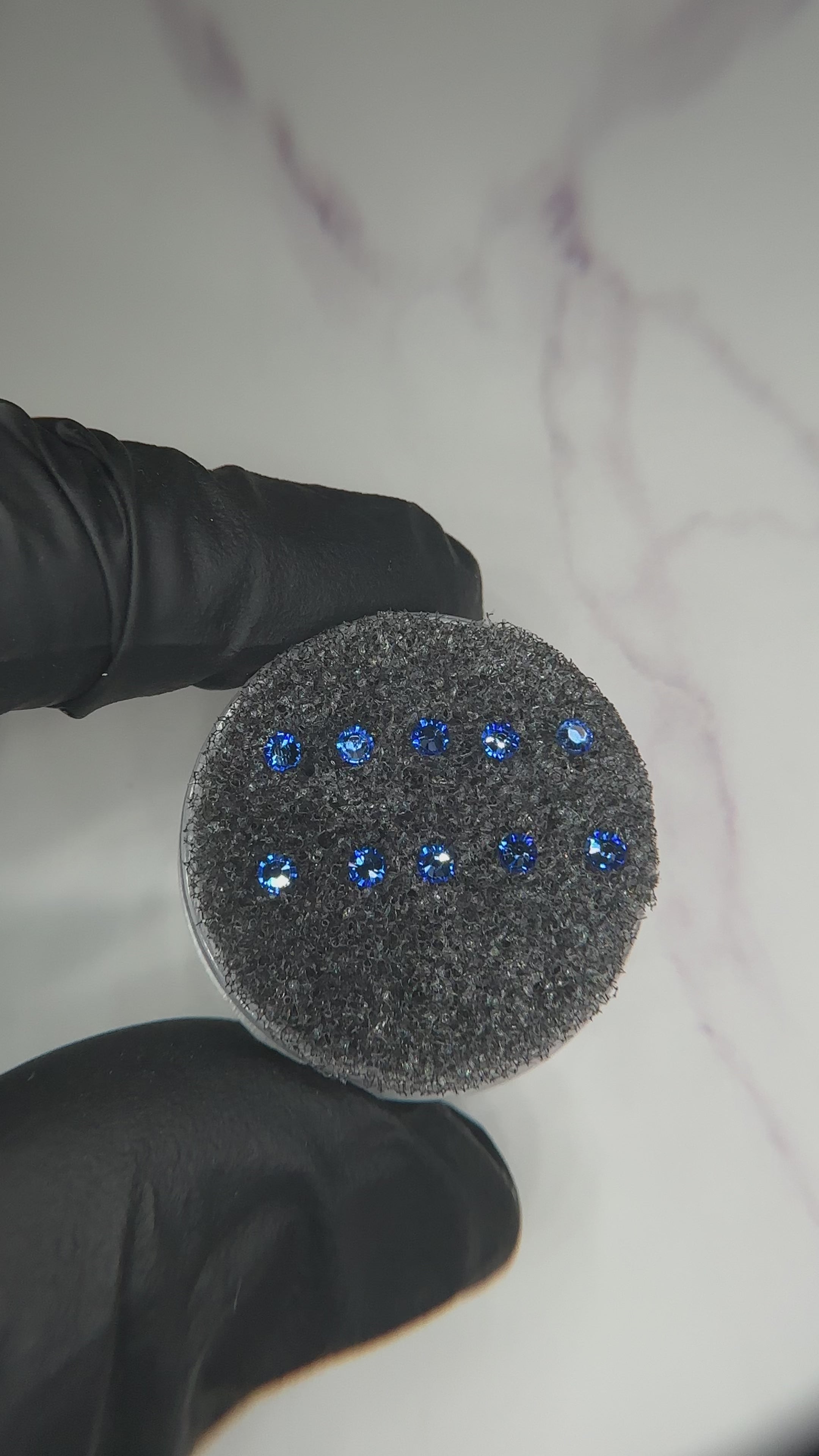 Swarovski redondo Color Zafiro