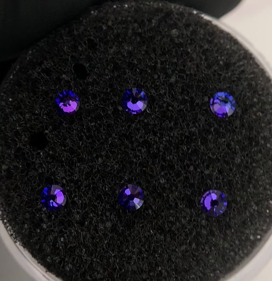 Swarovski Redondo Color Crystal Heliotrope-10 pzs